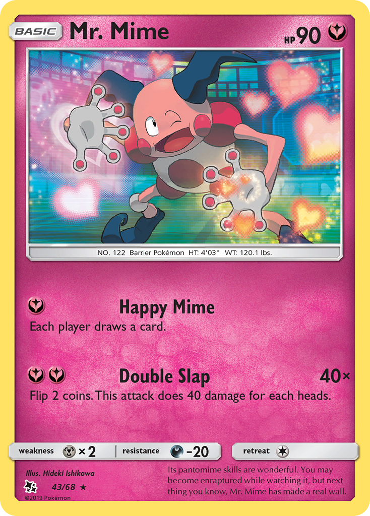 Mr. Mime (43/68) [Sun & Moon: Hidden Fates] | Shuffle n Cut Hobbies & Games