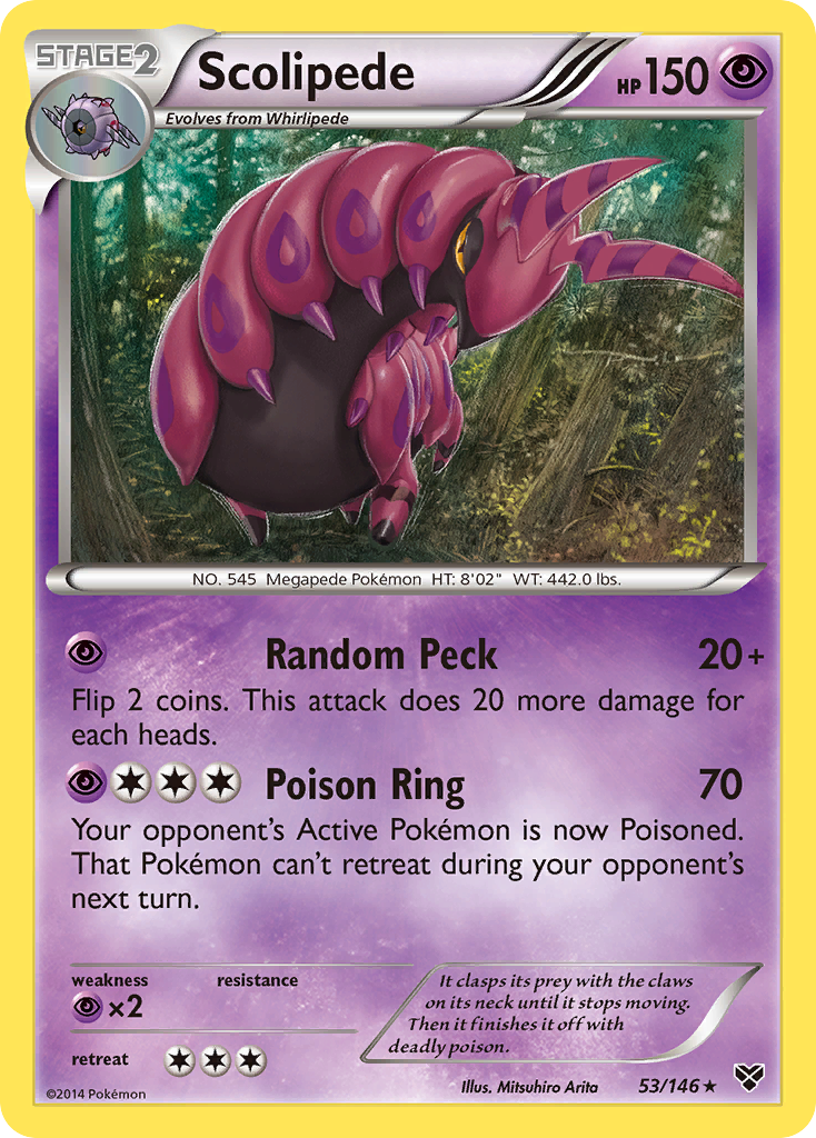 Scolipede (53/146) [XY: Base Set] | Shuffle n Cut Hobbies & Games