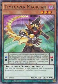 Timegazer Magician [SP15-EN011] Shatterfoil Rare | Shuffle n Cut Hobbies & Games