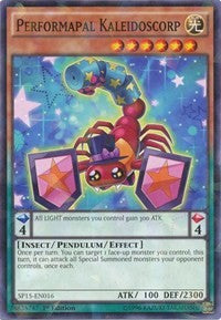 Performapal Kaleidoscorp [SP15-EN016] Shatterfoil Rare | Shuffle n Cut Hobbies & Games