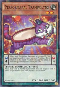 Performapal Trampolynx [SP15-EN021] Shatterfoil Rare | Shuffle n Cut Hobbies & Games