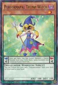 Performapal Trump Witch [SP15-EN027] Shatterfoil Rare | Shuffle n Cut Hobbies & Games