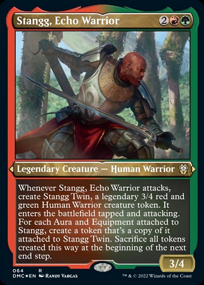 Stangg, Echo Warrior (Foil Etched) [Dominaria United Commander] | Shuffle n Cut Hobbies & Games