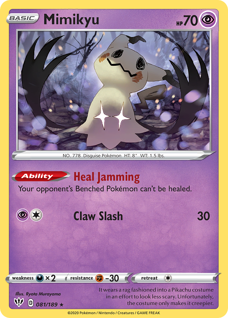 Mimikyu (081/189) [Sword & Shield: Darkness Ablaze] | Shuffle n Cut Hobbies & Games