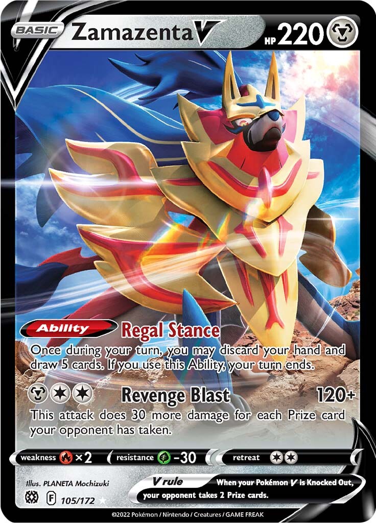 Zamazenta V (105/172) [Sword & Shield: Brilliant Stars] | Shuffle n Cut Hobbies & Games