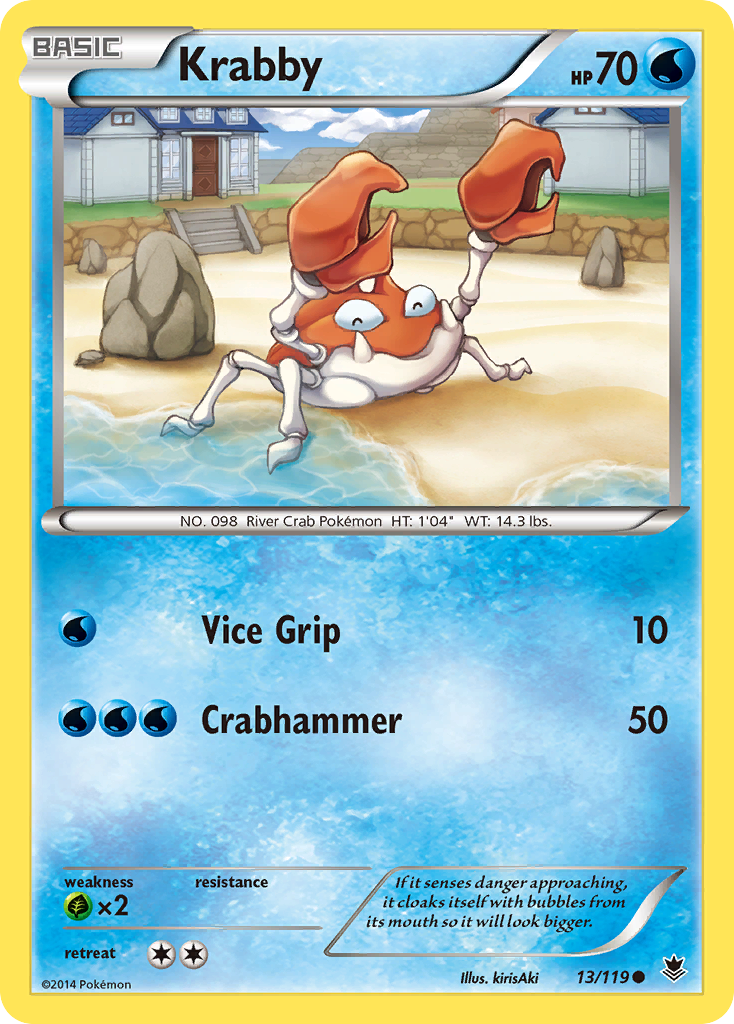 Krabby (13/119) [XY: Phantom Forces] | Shuffle n Cut Hobbies & Games