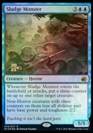 Sludge Monster [Innistrad: Midnight Hunt Prerelease Promos] | Shuffle n Cut Hobbies & Games