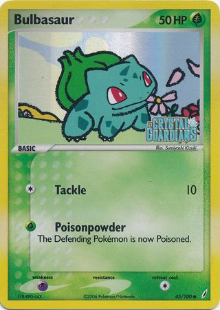 Bulbasaur (45/100) (Stamped) [EX: Crystal Guardians] | Shuffle n Cut Hobbies & Games