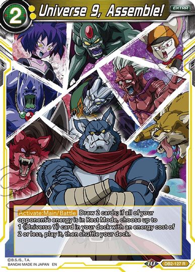 Universe 9, Assemble! (Reprint) (DB2-127) [Battle Evolution Booster] | Shuffle n Cut Hobbies & Games