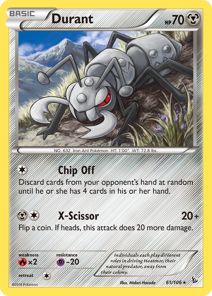 Durant (61/106) [XY: Flashfire] | Shuffle n Cut Hobbies & Games