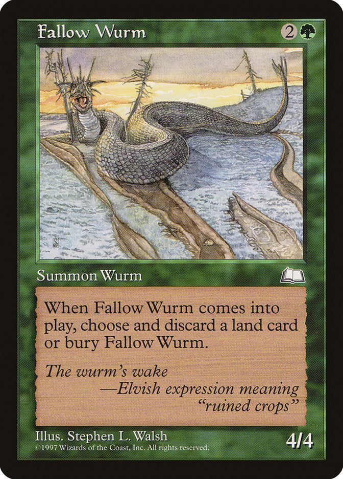 Fallow Wurm [Weatherlight] | Shuffle n Cut Hobbies & Games