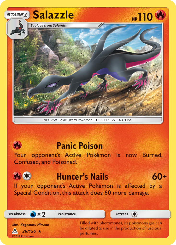 Salazzle (26/156) [Sun & Moon: Ultra Prism] | Shuffle n Cut Hobbies & Games