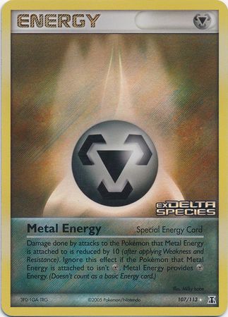 Metal Energy (107/113) (Stamped) [EX: Delta Species] | Shuffle n Cut Hobbies & Games