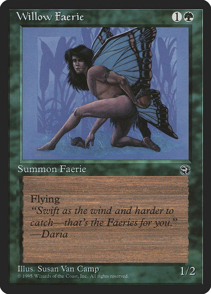 Willow Faerie (Daria Flavor Text) [Homelands] | Shuffle n Cut Hobbies & Games