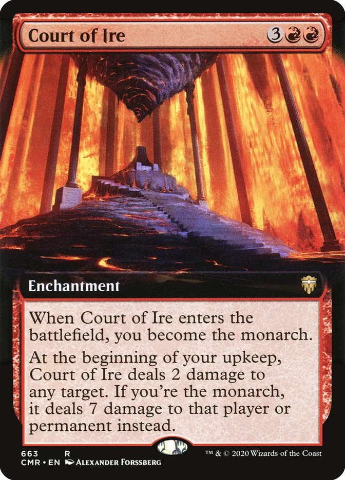 Court of Ire (Extended Art) [Commander Legends] | Shuffle n Cut Hobbies & Games