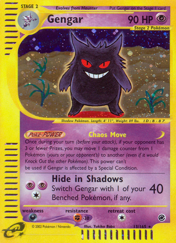 Gengar (13/165) [Expedition: Base Set] | Shuffle n Cut Hobbies & Games