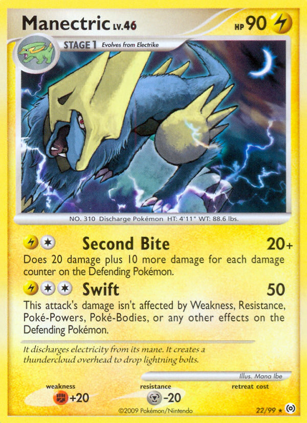 Manectric (22/99) [Platinum: Arceus] | Shuffle n Cut Hobbies & Games