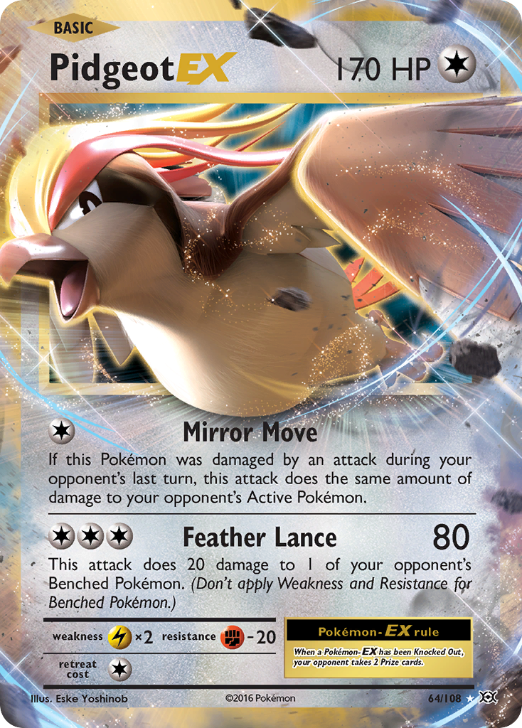 Pidgeot EX (64/108) [XY: Evolutions] | Shuffle n Cut Hobbies & Games