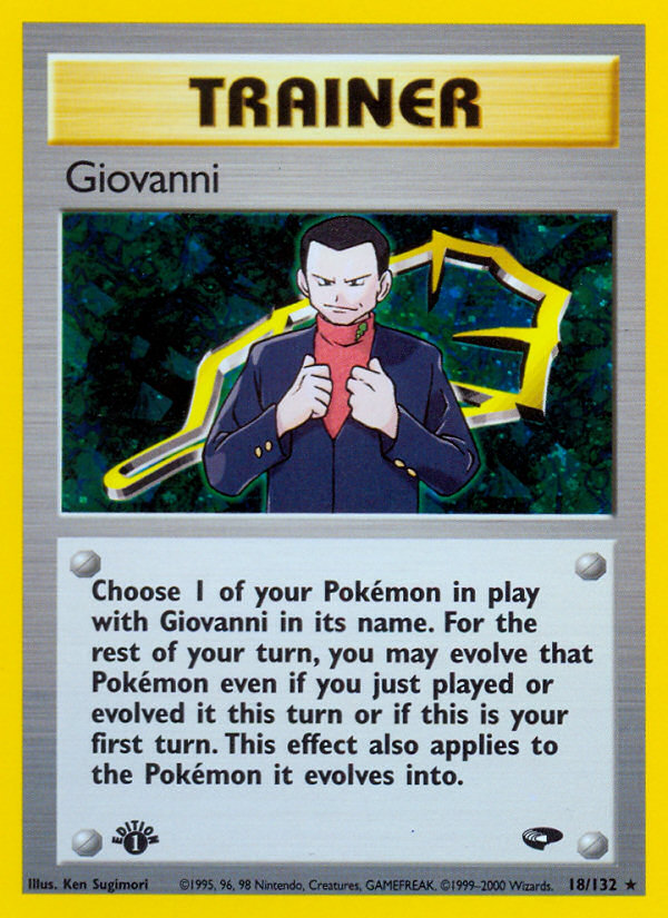 Giovanni (18/132) [Gym Challenge 1st Edition] | Shuffle n Cut Hobbies & Games