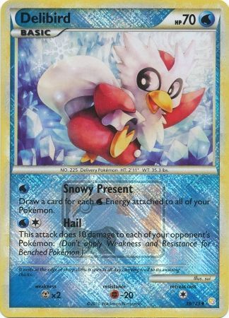 Delibird (39/123) (League Promo) [HeartGold & SoulSilver: Base Set] | Shuffle n Cut Hobbies & Games