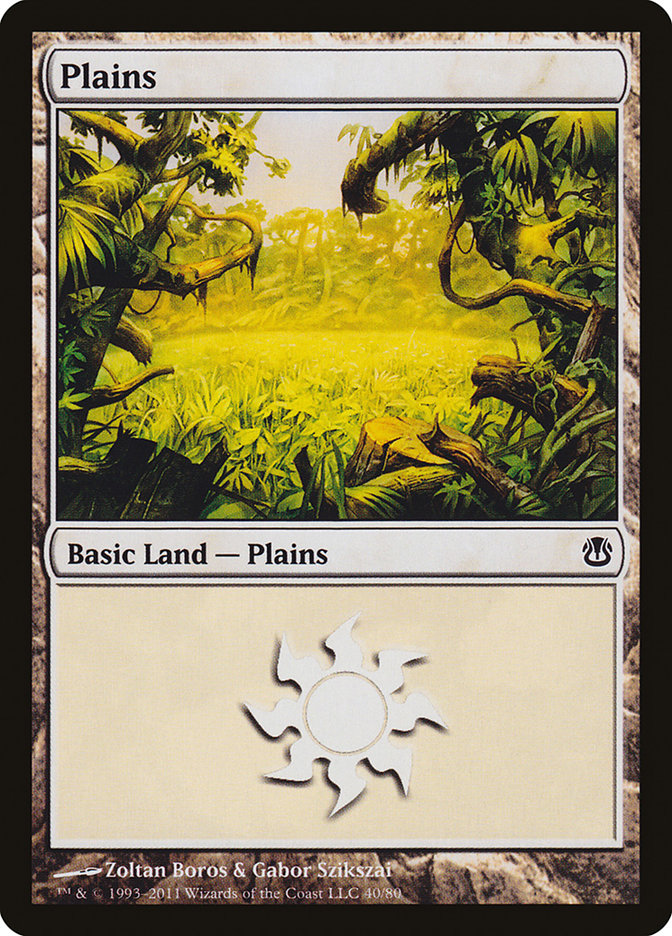 Plains (40) [Duel Decks: Ajani vs. Nicol Bolas] | Shuffle n Cut Hobbies & Games