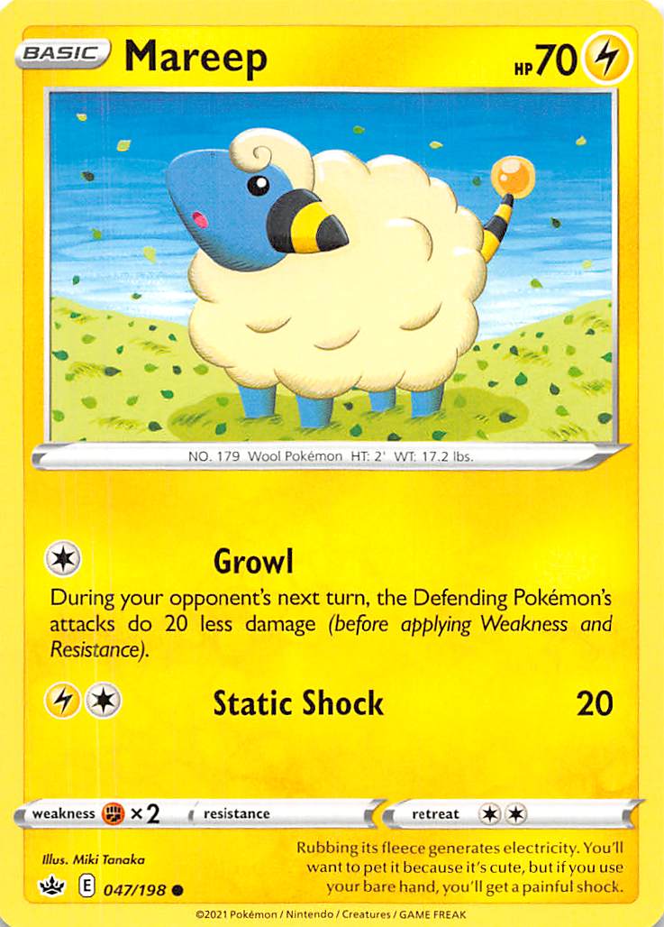 Mareep (047/198) [Sword & Shield: Chilling Reign] | Shuffle n Cut Hobbies & Games