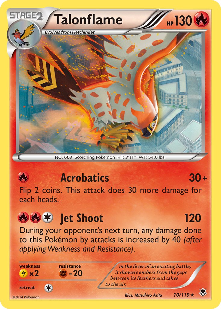 Talonflame (10/119) (Theme Deck Exclusive) [XY: Phantom Forces] | Shuffle n Cut Hobbies & Games