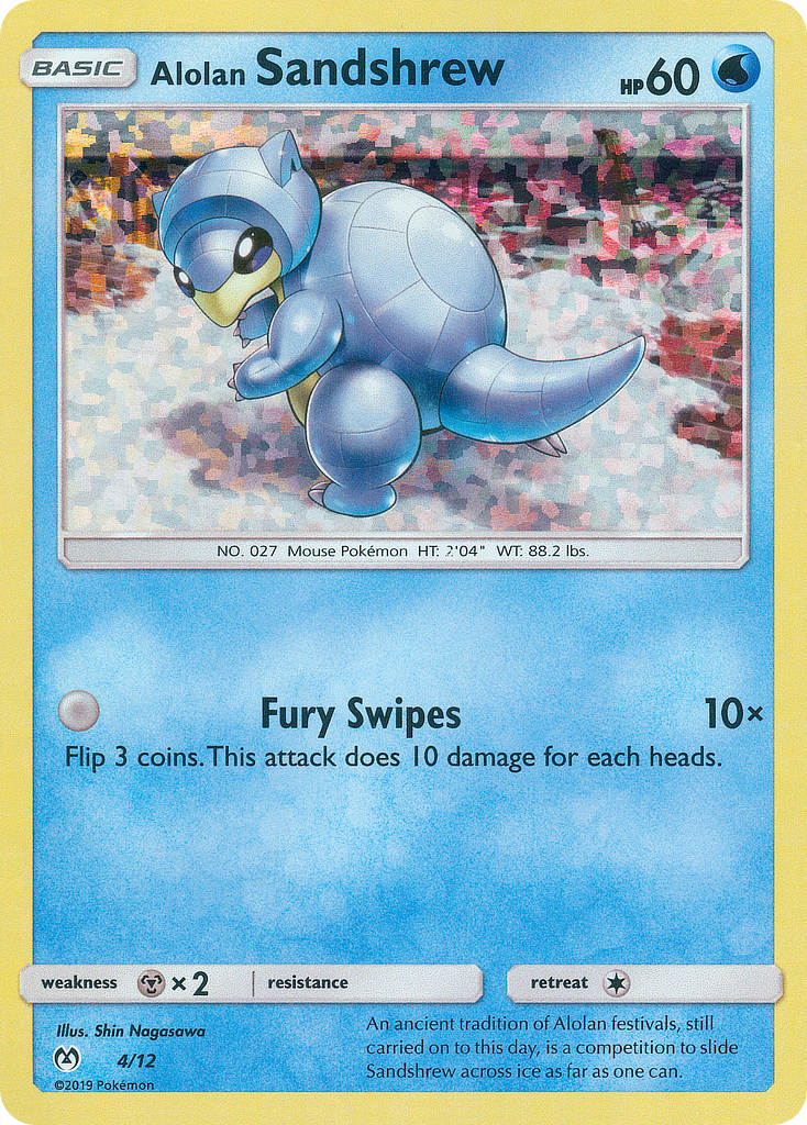 Alolan Sandshrew (4/12) [McDonald's Promos: 2019 Collection] | Shuffle n Cut Hobbies & Games