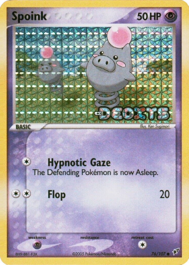 Spoink (76/107) (Stamped) [EX: Deoxys] | Shuffle n Cut Hobbies & Games