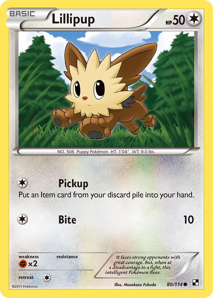 Lillipup (80/114) [Black & White: Base Set] | Shuffle n Cut Hobbies & Games