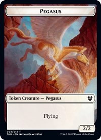Pegasus // Satyr Double-Sided Token [Theros Beyond Death Tokens] | Shuffle n Cut Hobbies & Games