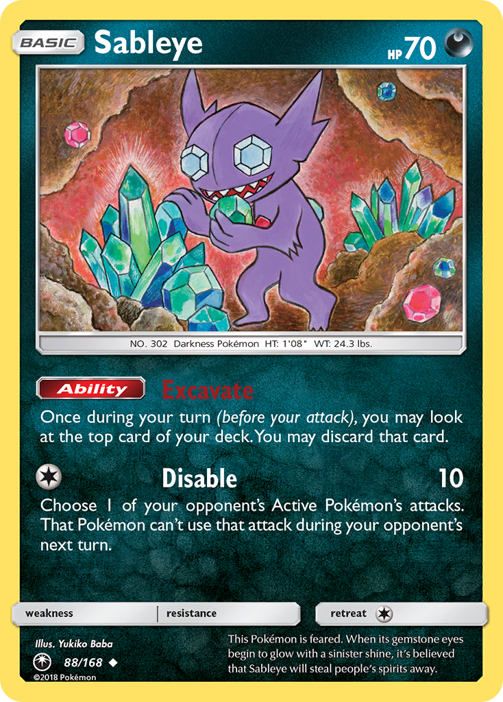 Sableye (88/168) [Sun & Moon: Celestial Storm] | Shuffle n Cut Hobbies & Games