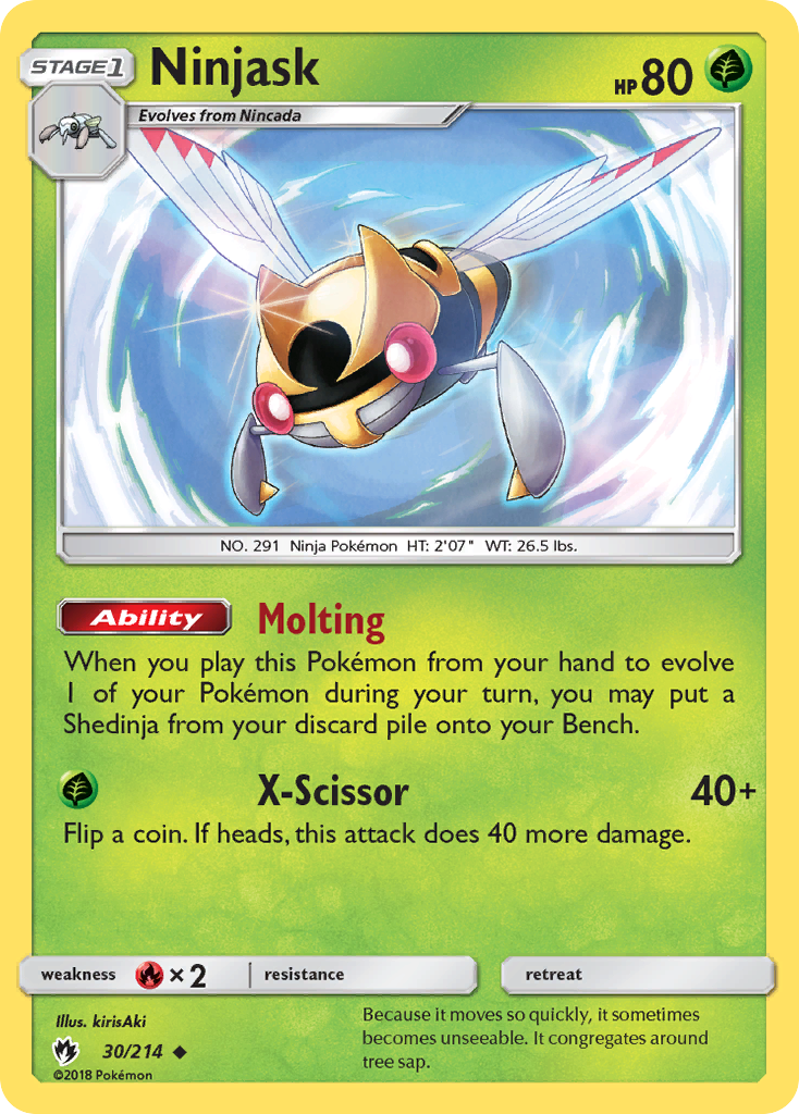 Ninjask (30/214) [Sun & Moon: Lost Thunder] | Shuffle n Cut Hobbies & Games