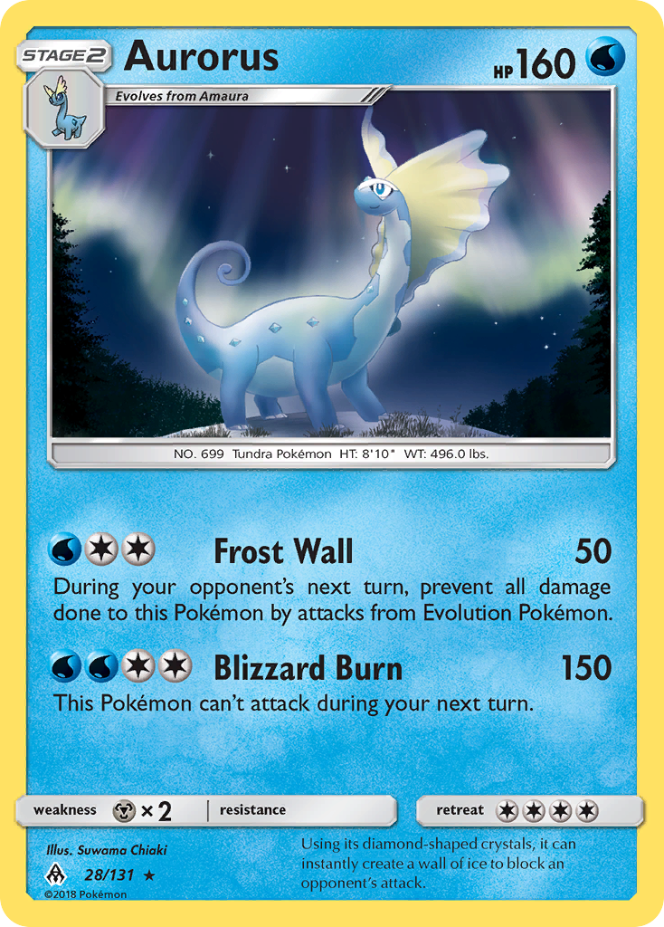 Aurorus (28/131) [Sun & Moon: Forbidden Light] | Shuffle n Cut Hobbies & Games