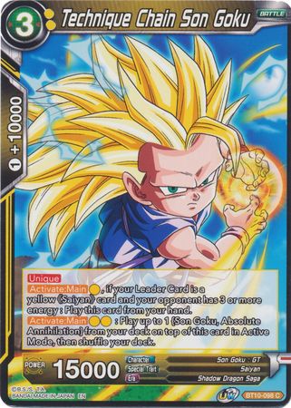 Technique Chain Son Goku [BT10-098] | Shuffle n Cut Hobbies & Games