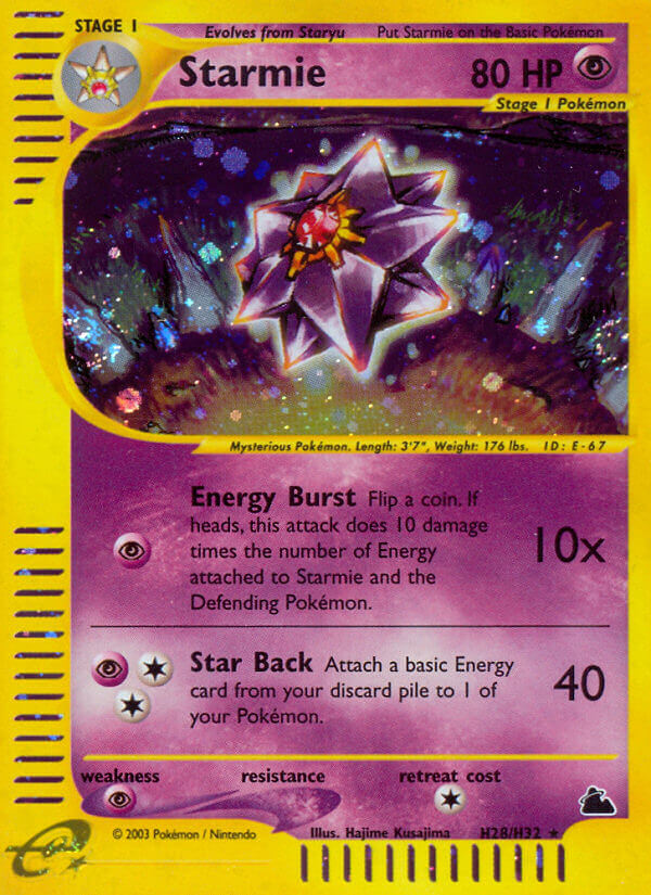 Starmie (H28/H32) [Skyridge] | Shuffle n Cut Hobbies & Games