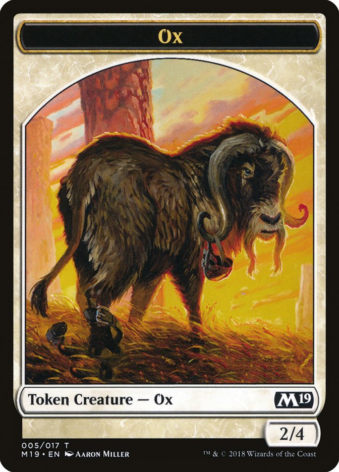 Ox Token [Core Set 2019 Tokens] | Shuffle n Cut Hobbies & Games