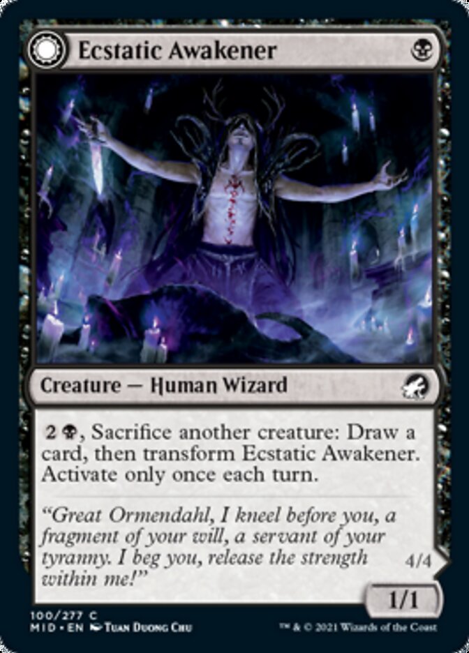 Ecstatic Awakener // Awoken Demon [Innistrad: Midnight Hunt] | Shuffle n Cut Hobbies & Games