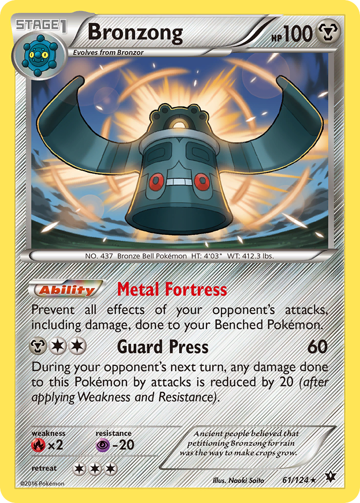 Bronzong (61/124) [XY: Fates Collide] | Shuffle n Cut Hobbies & Games