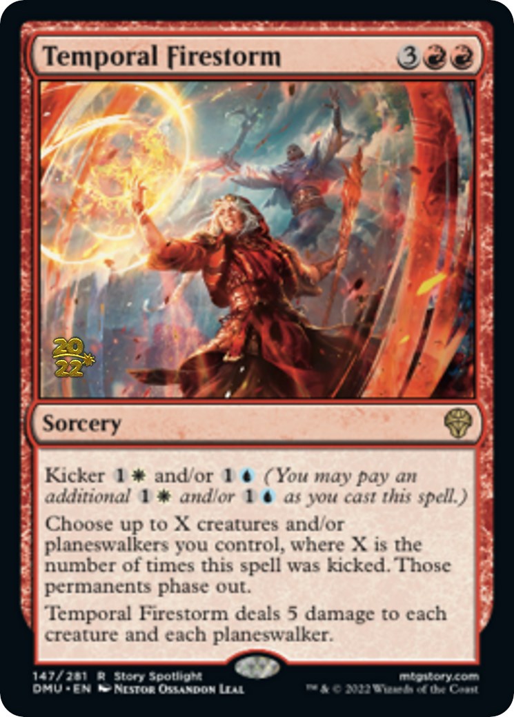 Temporal Firestorm [Dominaria United Prerelease Promos] | Shuffle n Cut Hobbies & Games