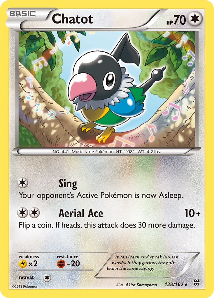 Chatot (128/162) [XY: BREAKthrough] | Shuffle n Cut Hobbies & Games