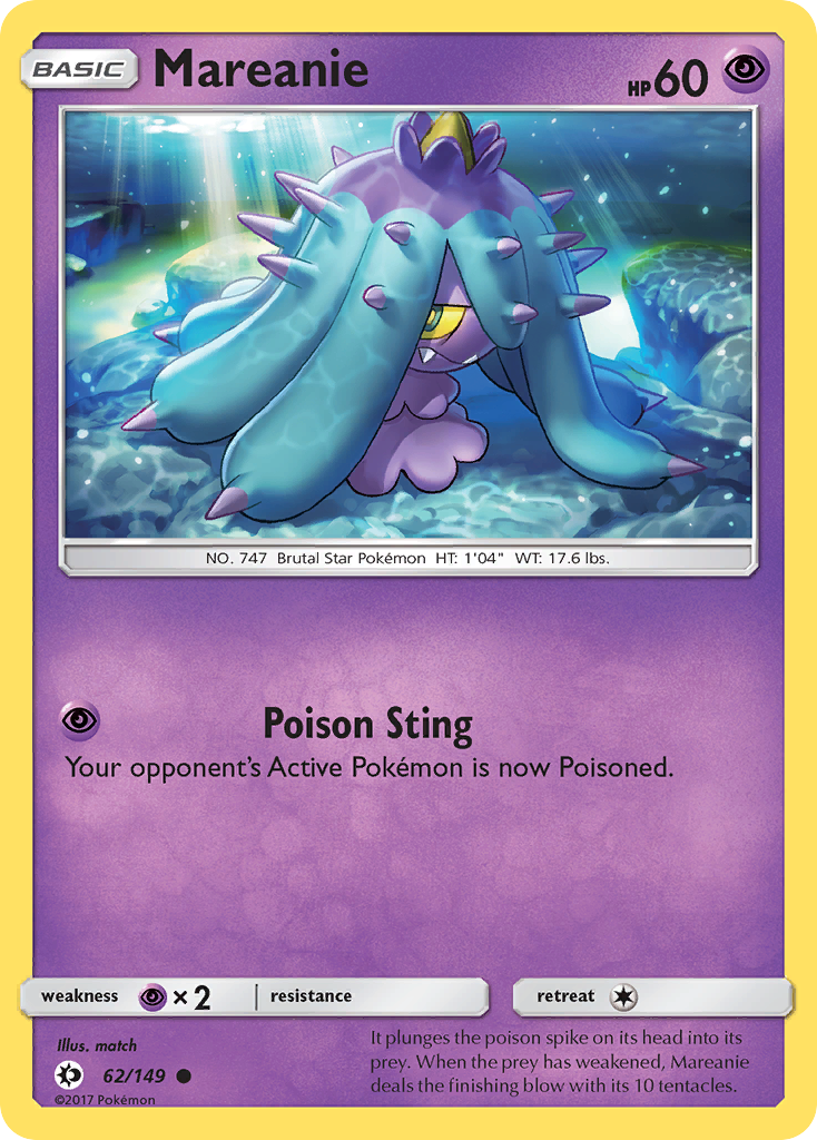 Mareanie (62/149) [Sun & Moon: Base Set] | Shuffle n Cut Hobbies & Games