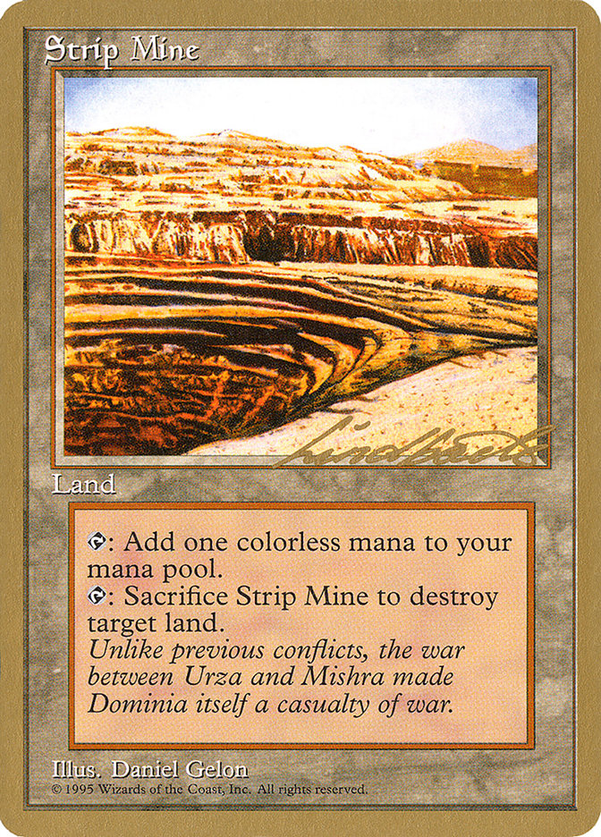 Strip Mine (Leon Lindback) [Pro Tour Collector Set] | Shuffle n Cut Hobbies & Games