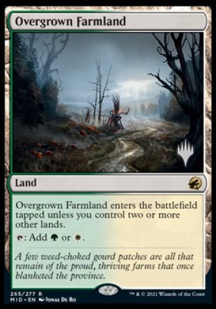 Overgrown Farmland (Promo Pack) [Innistrad: Midnight Hunt Promos] | Shuffle n Cut Hobbies & Games