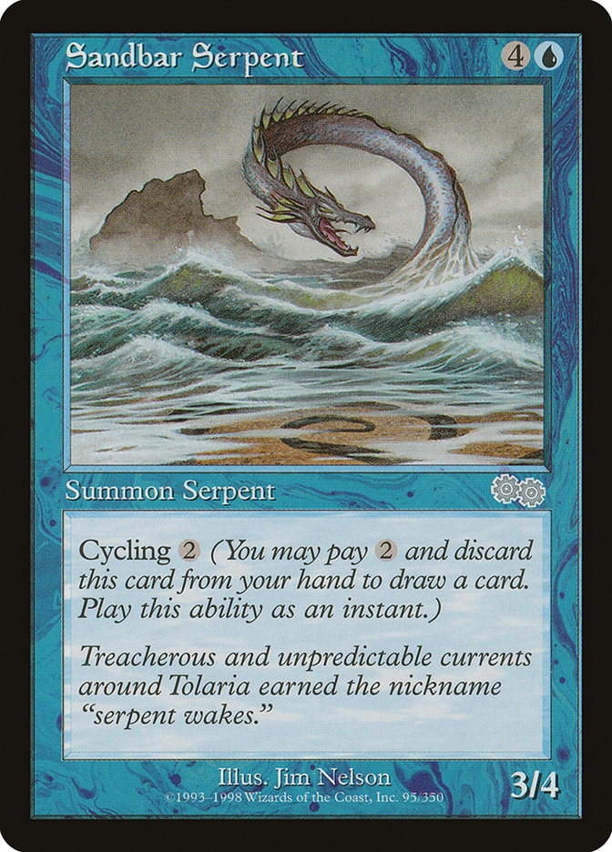 Sandbar Serpent [Urza's Saga] | Shuffle n Cut Hobbies & Games