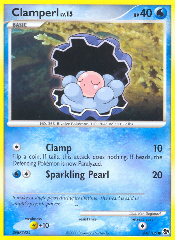 Clamperl (64/106) [Diamond & Pearl: Great Encounters] | Shuffle n Cut Hobbies & Games