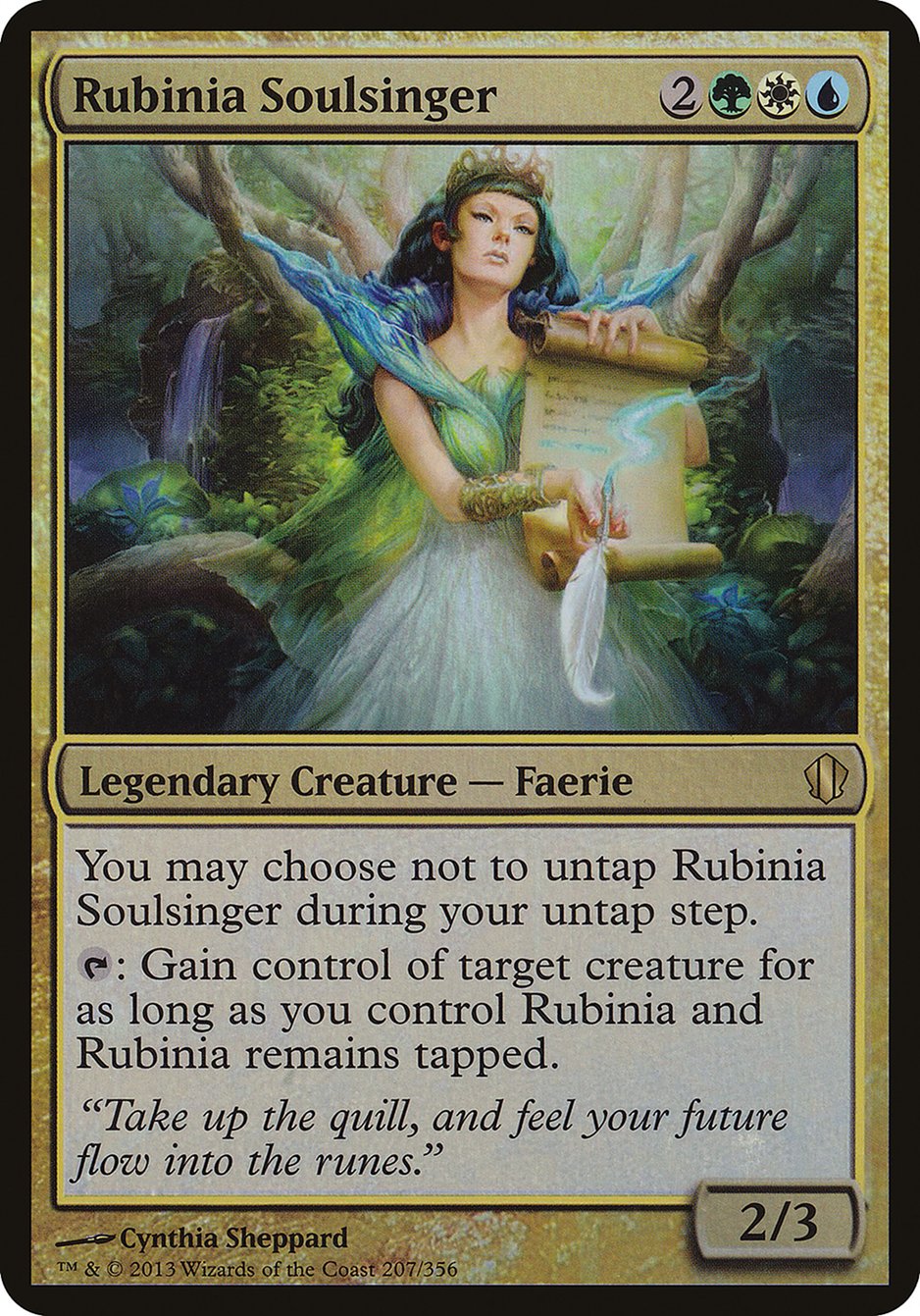 Rubinia Soulsinger (Oversized) [Commander 2013 Oversized] | Shuffle n Cut Hobbies & Games