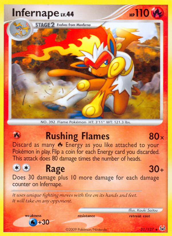 Infernape (31/127) [Platinum: Base Set] | Shuffle n Cut Hobbies & Games