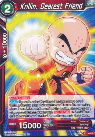 Krillin, Dearest Friend [BT12-007] | Shuffle n Cut Hobbies & Games