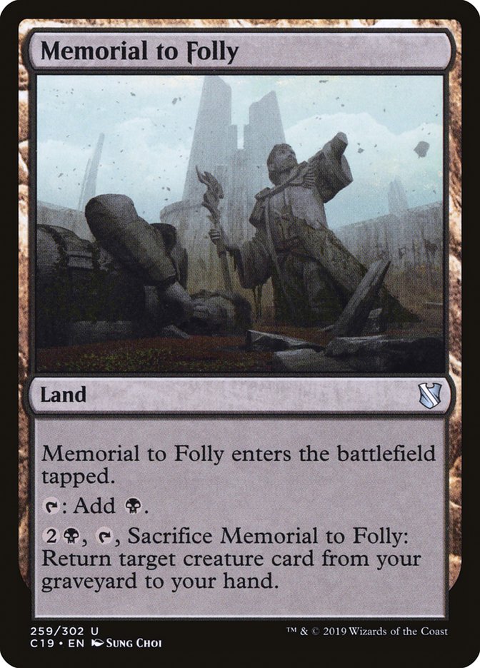 Memorial to Folly [Commander 2019] | Shuffle n Cut Hobbies & Games